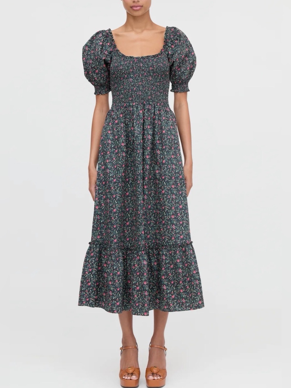Hill House Home Louisa Nap Dress in Florentine Ditsy, NEW